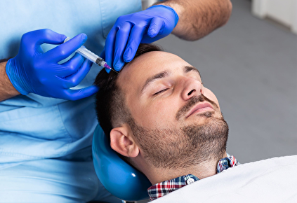 Injectie in de hoofdhuid